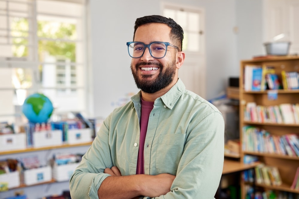 man smiling after Restorative Dentistry in Edmonton